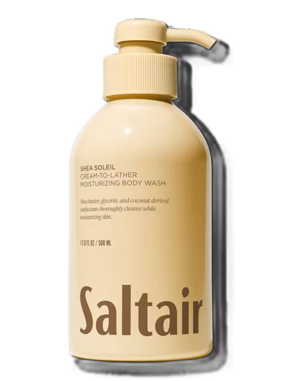 Saltair Shea Soleil CREAM-TO-LATHER MOISTURIZING BODY WASH 17 oz